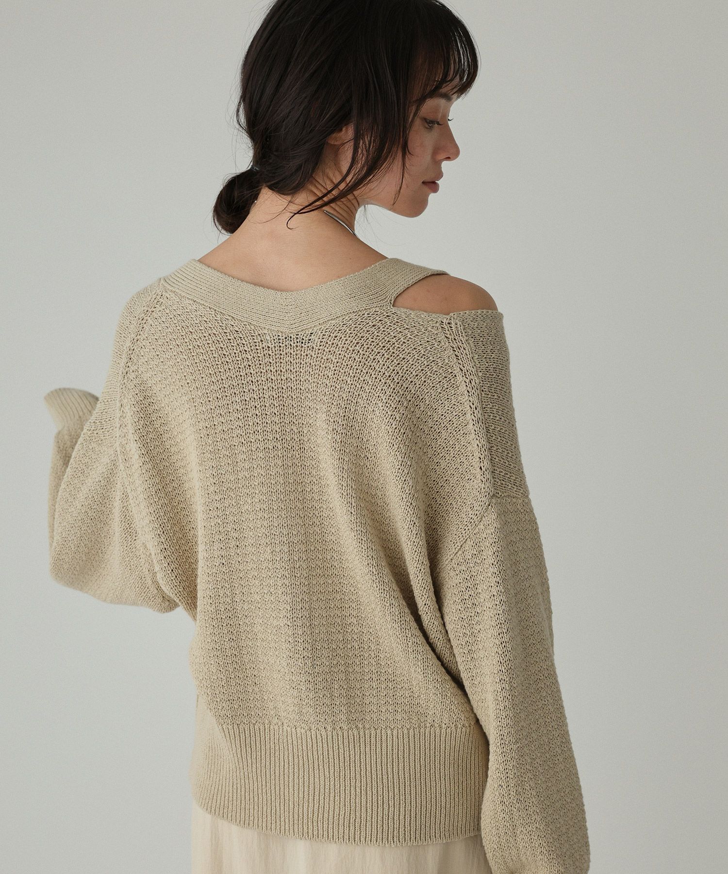 BABYLONE「編み柄ニットカーデ」|ニット・セーター|