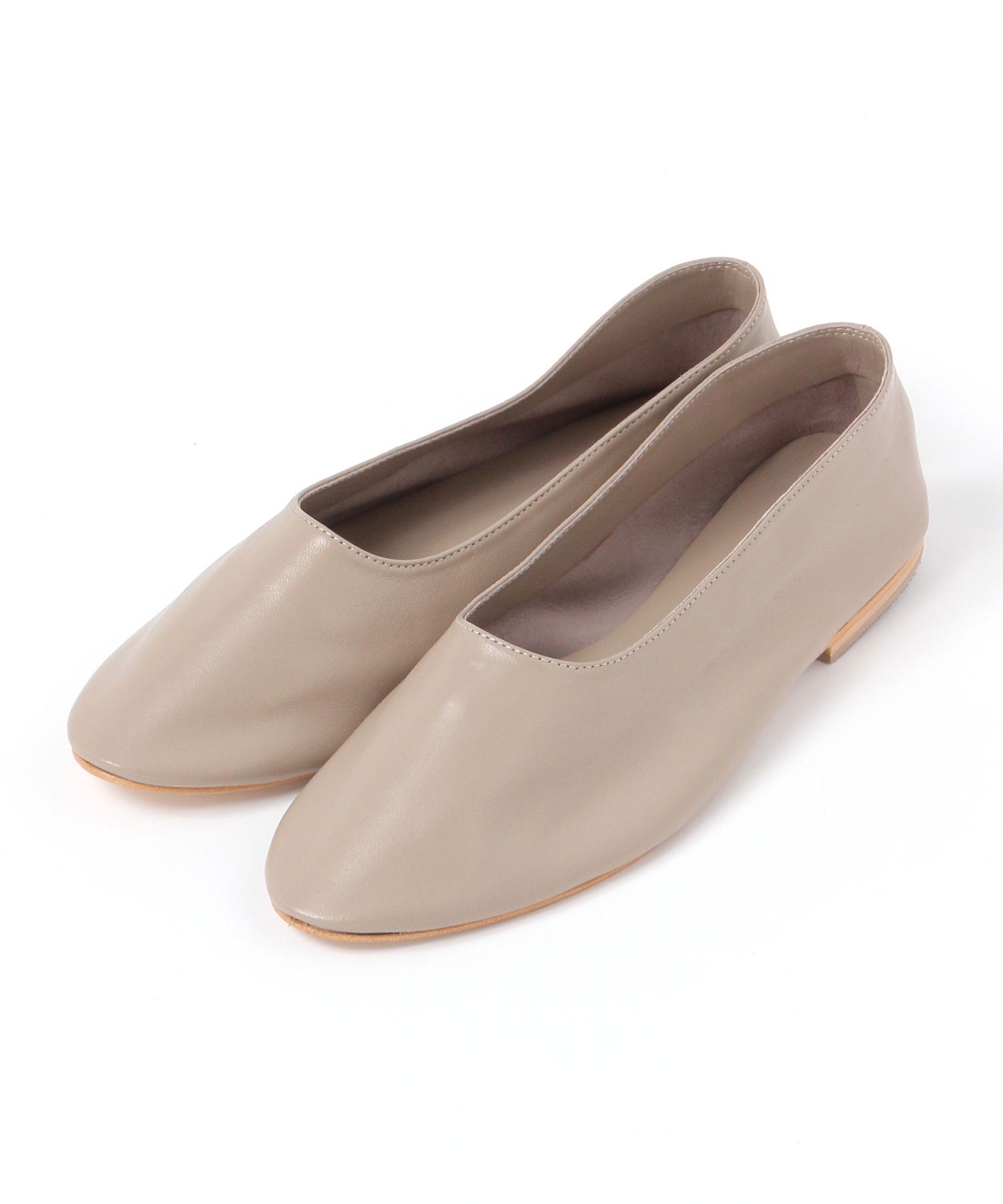 BABYLONE「フラットレザーシューズ」|パンプス|ﾗｲﾄﾍﾞｰｼﾞｭ