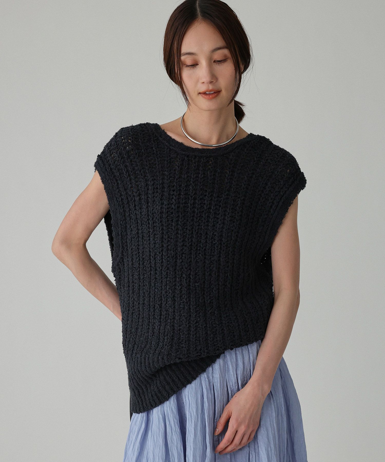 BABYLONE「ドレスヤーンニットベスト」|ニット・セーター|ﾈｲﾋﾞｰ