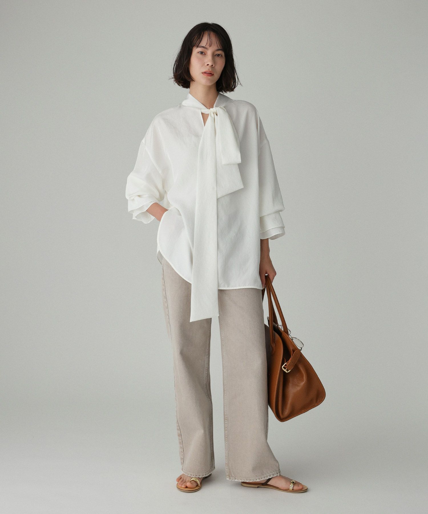 BABYLONE「2WAYボウタイブラウス」|シャツ・ブラウス|