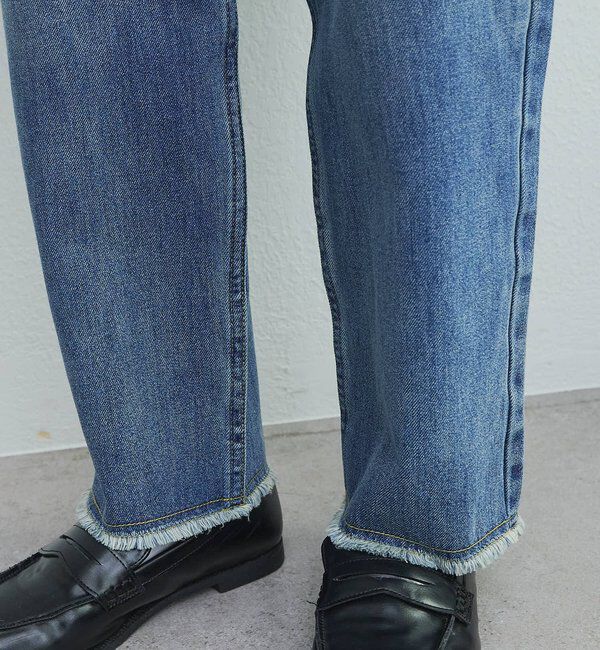  「《リバイバル》【低身長/高身長対応】タテストレッチ足長デニムパンツ」|その他|