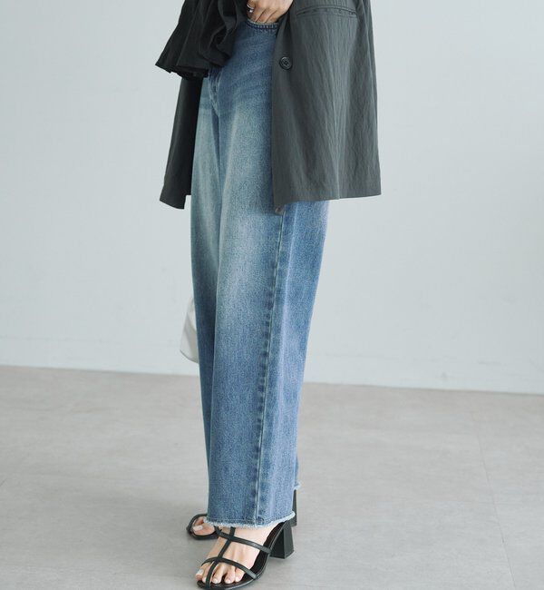  「《リバイバル》【低身長/高身長対応】タテストレッチ足長デニムパンツ」|その他|