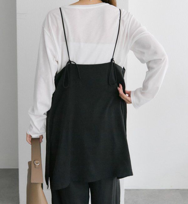  「【着回し力◎/セットアイテム】ソフトツイルキャミチュニック+パンツセット」|その他|