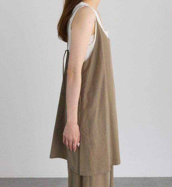  「【着回し力◎/セットアイテム】ソフトツイルキャミチュニック+パンツセット」|その他|