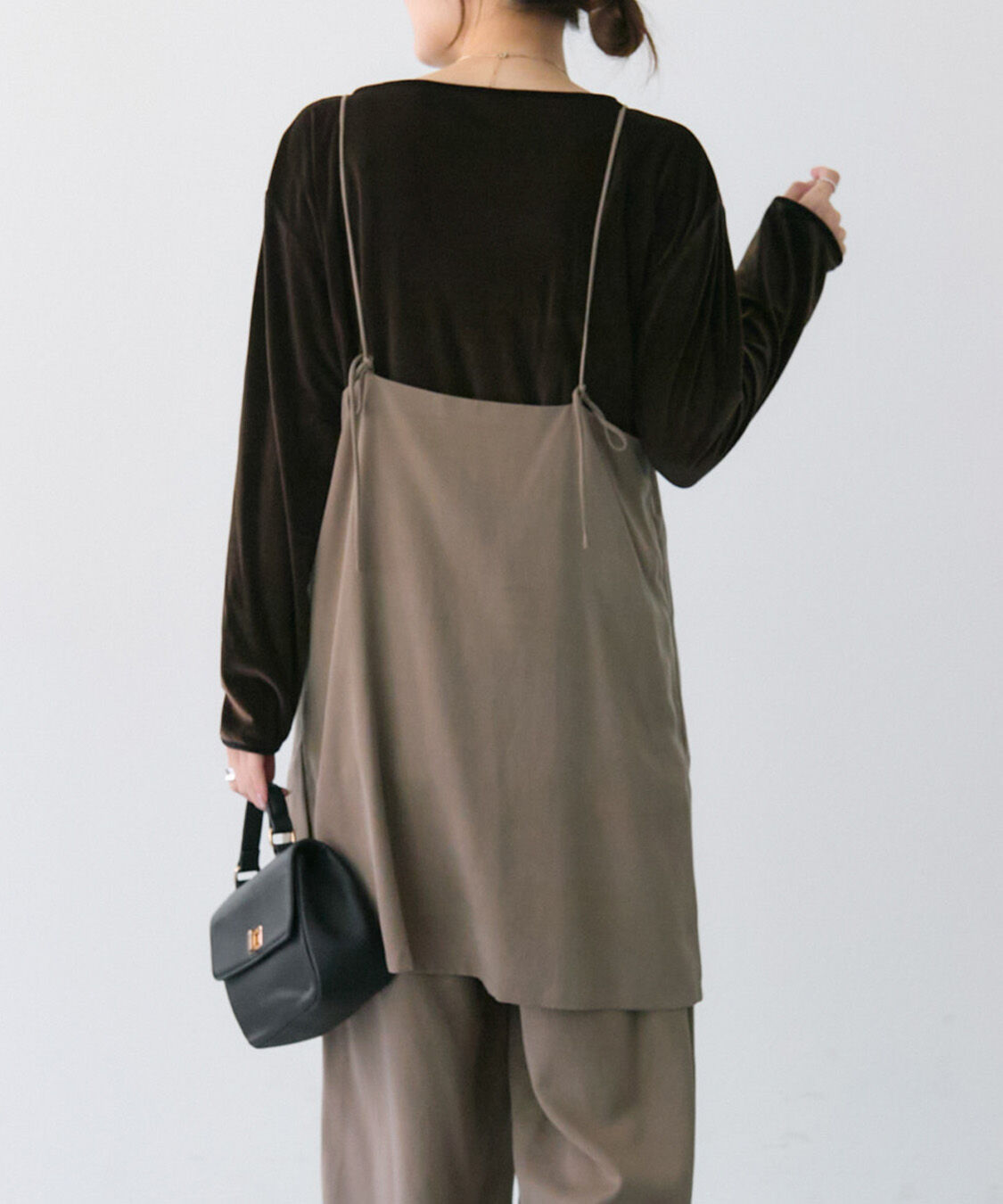  「【着回し力◎/セットアイテム】ソフトツイルキャミチュニック+パンツセット」|その他|