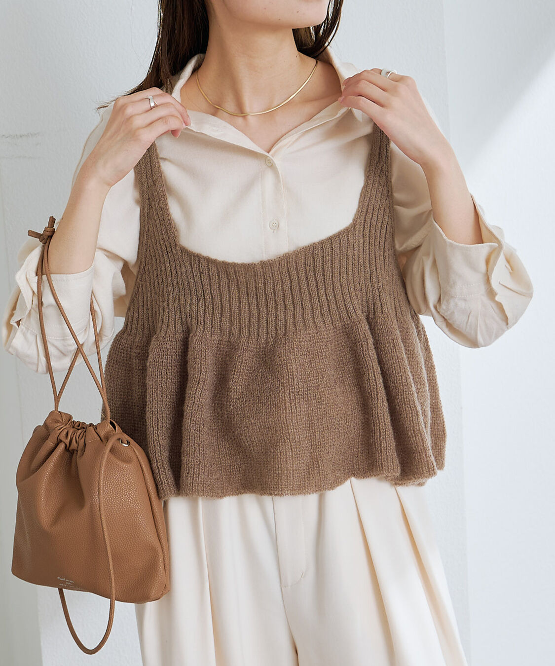  「【25AW新色展開/リバイバル】ニットフレアビスチェ」|ニット・セーター|