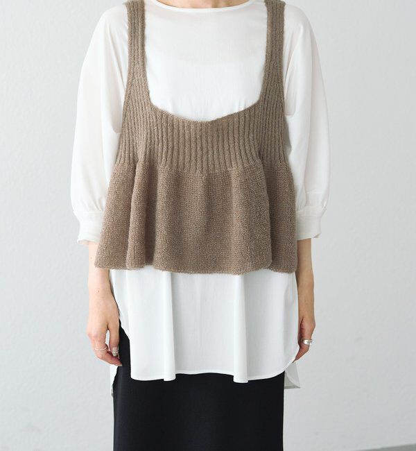  「【25AW新色展開/リバイバル】ニットフレアビスチェ」|ニット・セーター|