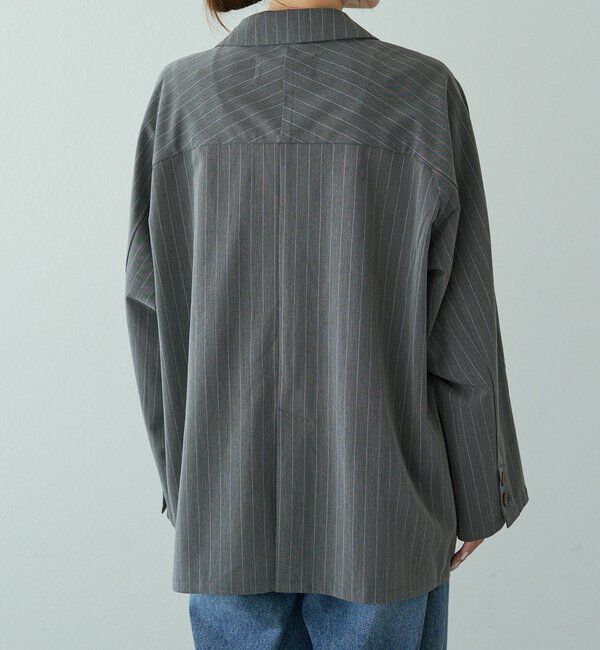  「【セットアップ対応】ダブルデザインストレッチテーラードジャケット」|テーラードジャケット|