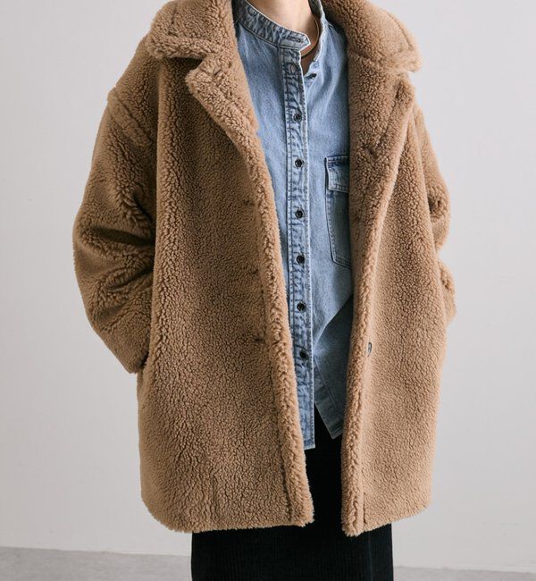  「【WEB限定/リバイバル】ステンカラーボアミドルコート」|その他|