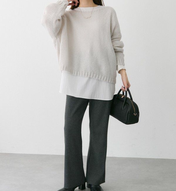  「3Gドロップ天竺ニットプルオーバー」|プルオーバー|