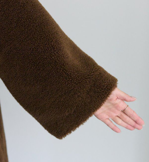  「リサイクルボアノーカラーコート」|ノーカラーコート|