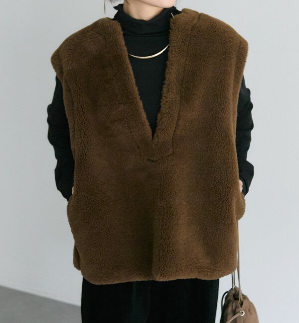  「リサイクルボアベスト」|ダウンベスト・ベスト|