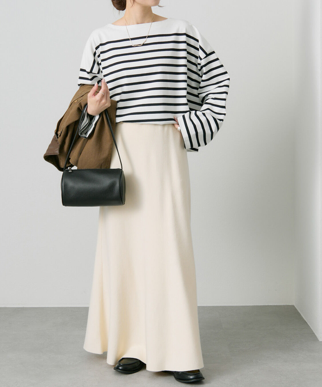  「【新色追加/リバイバル】ミラノリブニットスカート」|スカート|