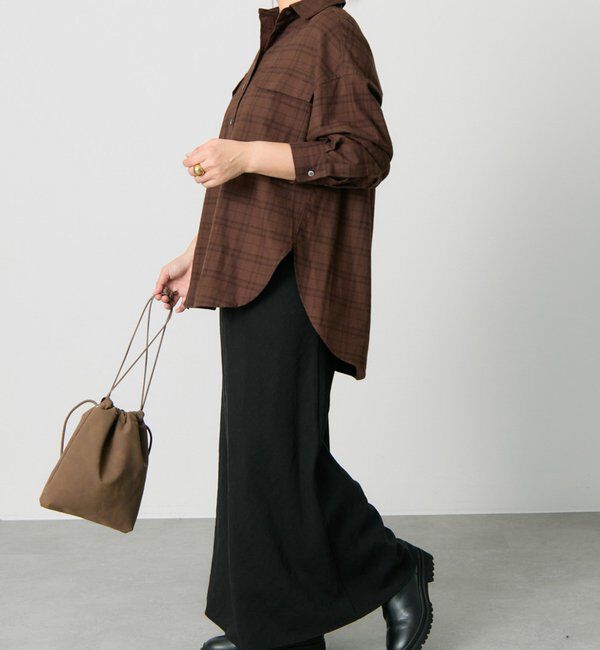  「ダブルポケット起毛チェックシャツ」|シャツ・ブラウス|