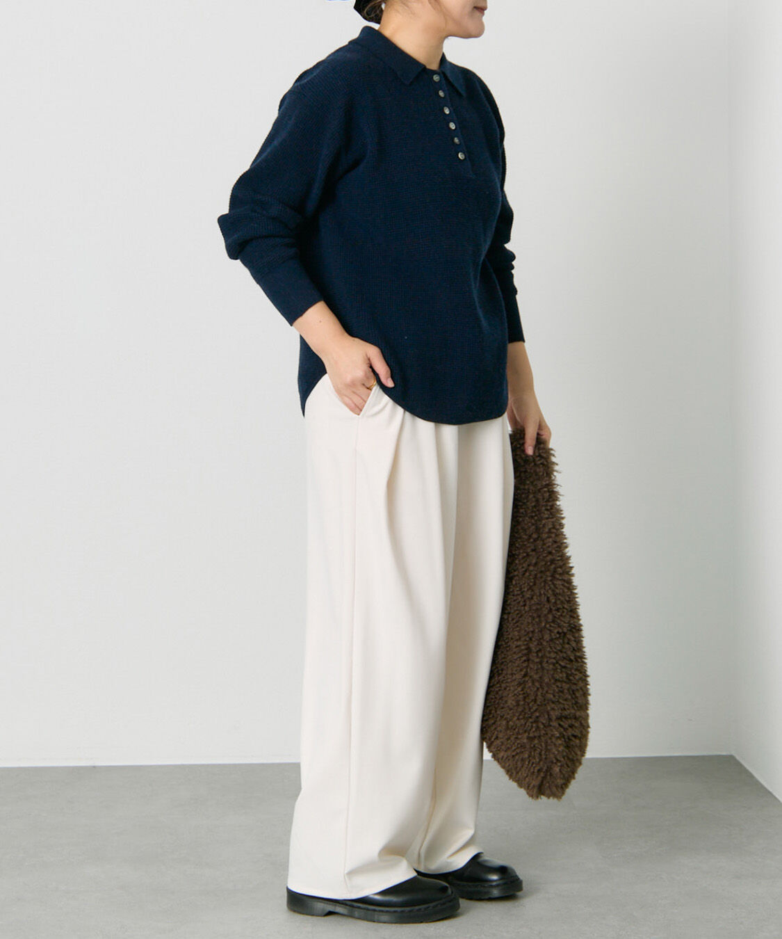  「ワッフルニットポロ」|キャミソール|