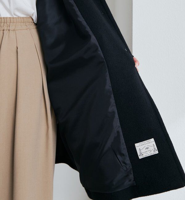  「【日本製】ビーバーウールステンカラーコート」|その他|