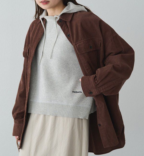  「スウェットライクダブルジャガードニットパーカー」|パーカー|