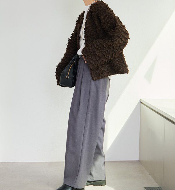  「ループフリンジニットカーディガン」|カーディガン|