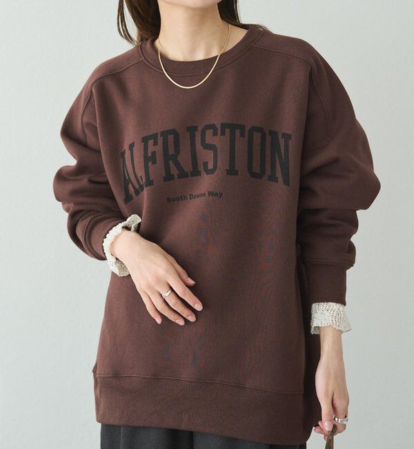  「ロゴプリント裏起毛スウェットプルオーバー」|プルオーバー|