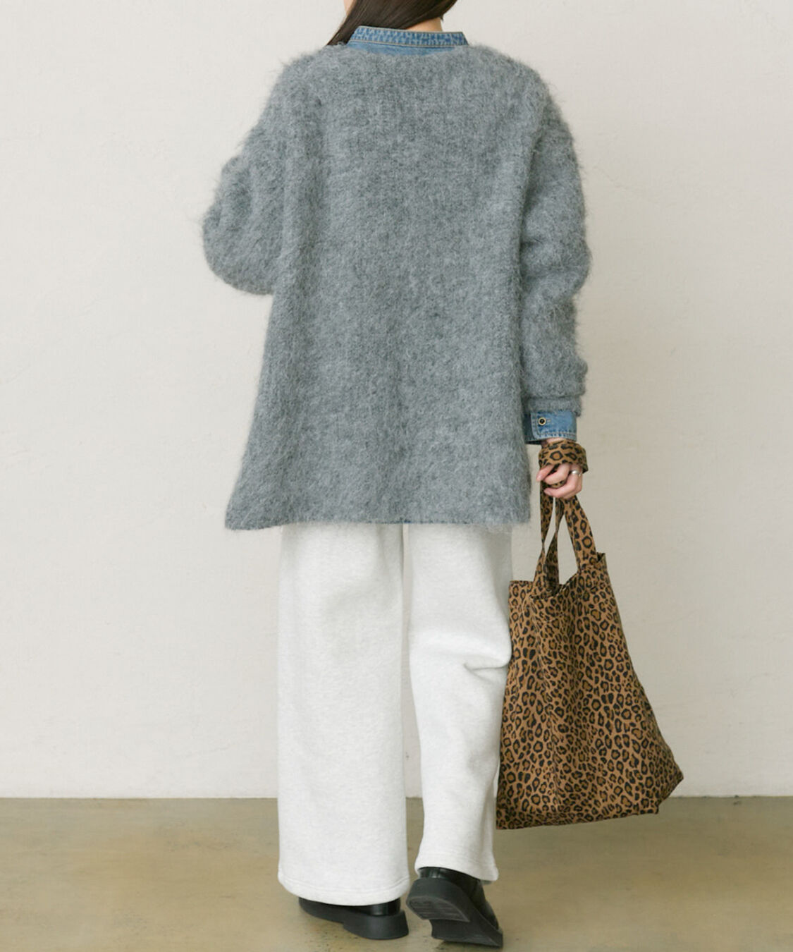  「起毛Vネックニットプルオーバー」|キャミソール|