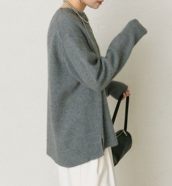  「【25th】FOX混ヘンリーネックニット」|ニット・セーター|