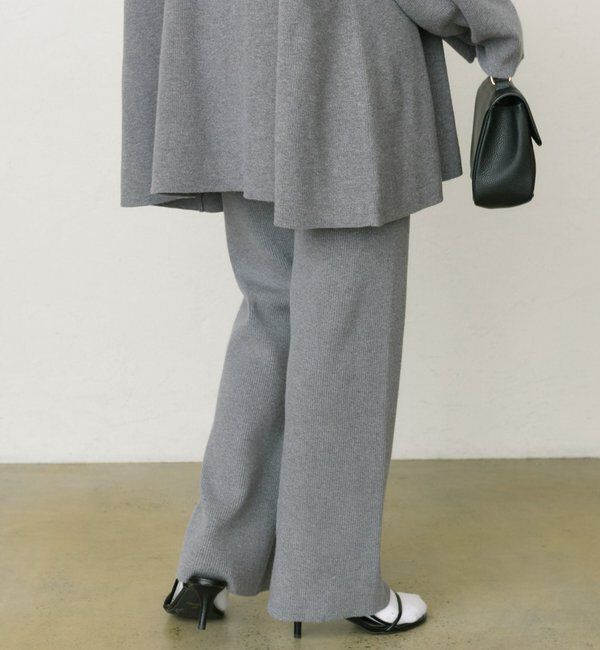  「【セットアップ対応】リブニットフレアパンツ」|その他|