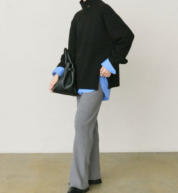  「アルパカ混ハイネックニットプルオーバー」|キャミソール|