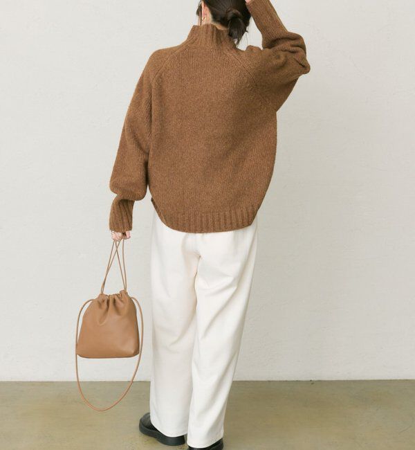  「アルパカ混ハイネックニットプルオーバー」|キャミソール|