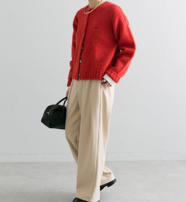  「アルパカ混ニットカーディガン」|カーディガン|