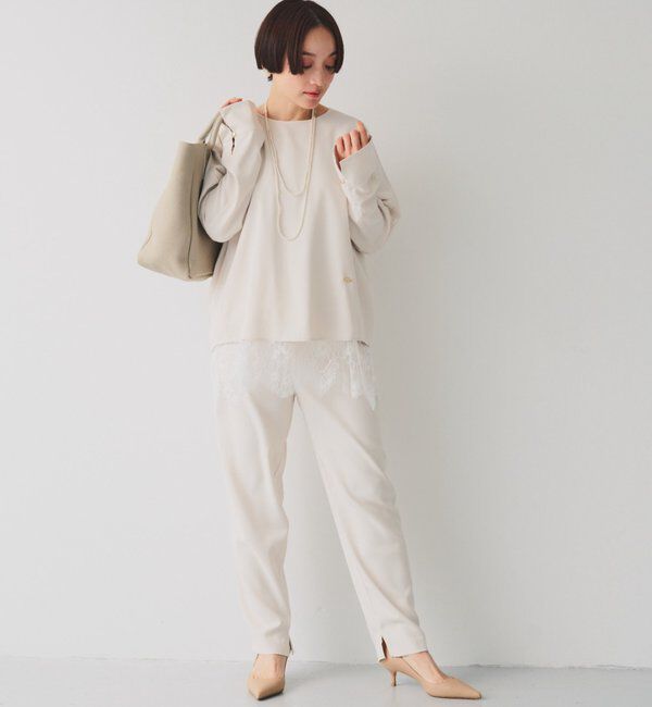  「【＠noricorico102考案】サテン&times;レース レイヤードキャミソール」|キャミソール|