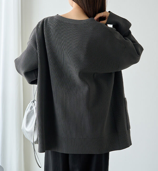  「【WEB限定/Du noir】スポンディッシュBIG Vネックカーディガン」|カーディガン|