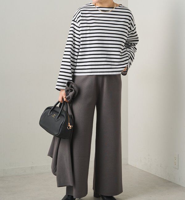  「ボーダーショートカットソー」|Tシャツ・カットソー|