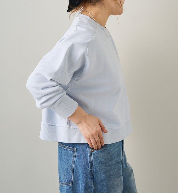  「ロゴ刺繍ショートスウェット」|プルオーバー|