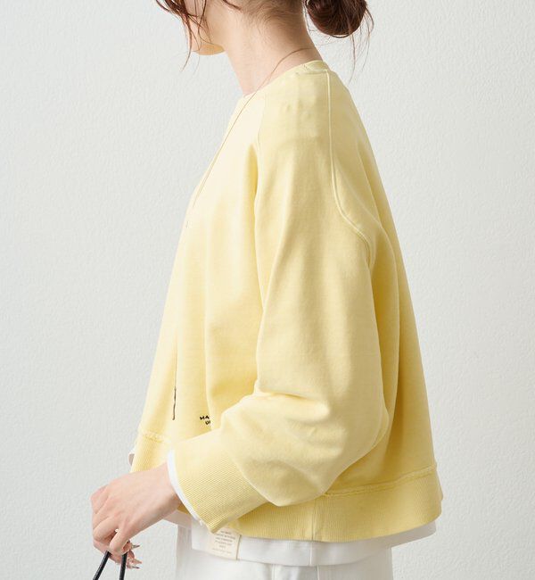  「ロゴ刺繍ショートスウェット」|プルオーバー|