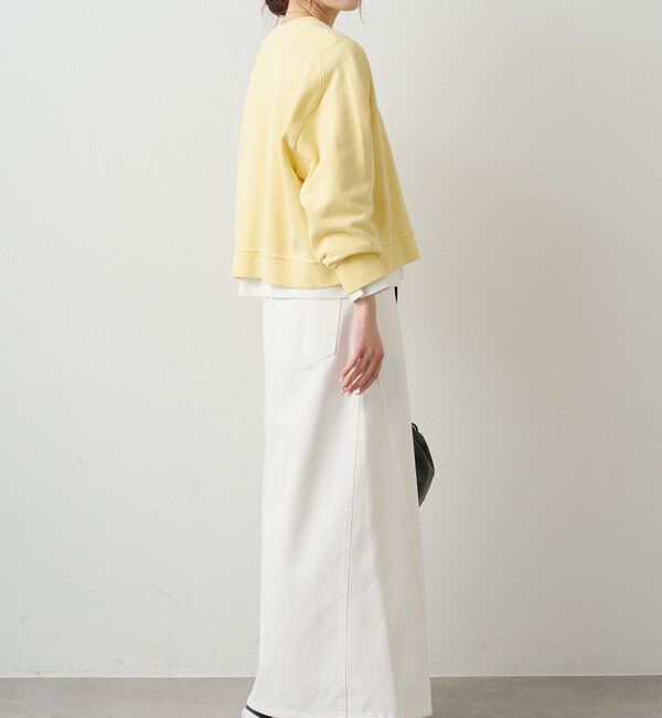  「ロゴ刺繍ショートスウェット」|プルオーバー|