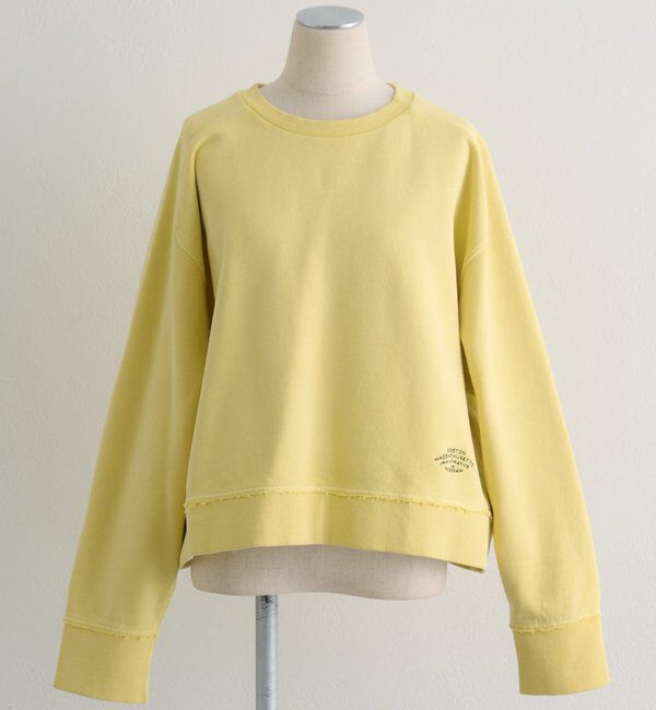  「ロゴ刺繍ショートスウェット」|プルオーバー|