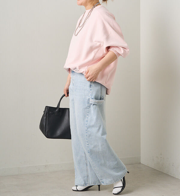  「ロゴ刺繍チュニックスウェット」|プルオーバー|