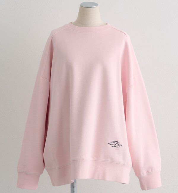  「ロゴ刺繍チュニックスウェット」|プルオーバー|