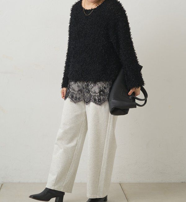  「リボンヤーンニットプルオーバー」|ニット・セーター|