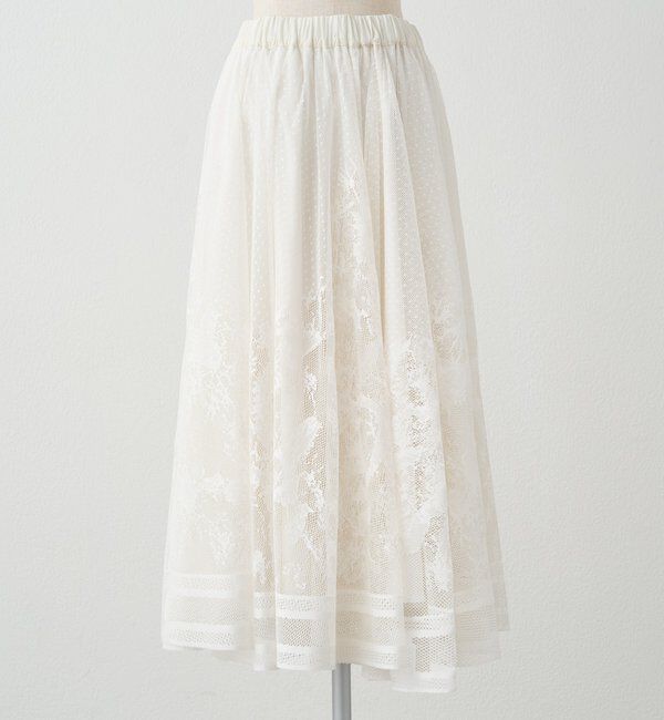 「【手洗い可能】成形レース スカート」|スカート|