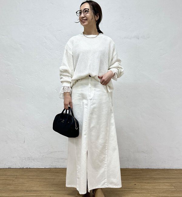  「リヨセル混デニムスカート」|スカート|