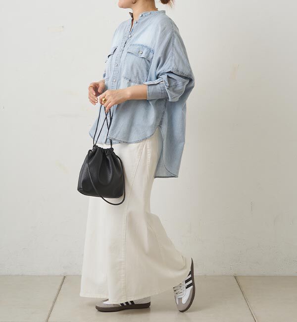  「リヨセル混デニムスカート」|スカート|