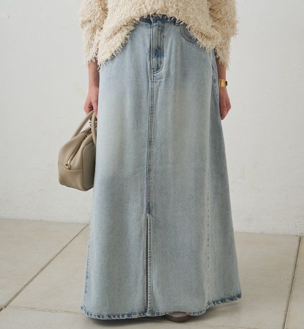  「リヨセル混デニムスカート」|スカート|