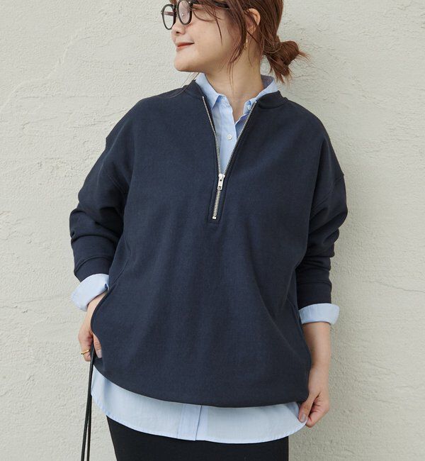  「【＠noricorico102企画】ハーフジップドローコードスウェット」|プルオーバー|