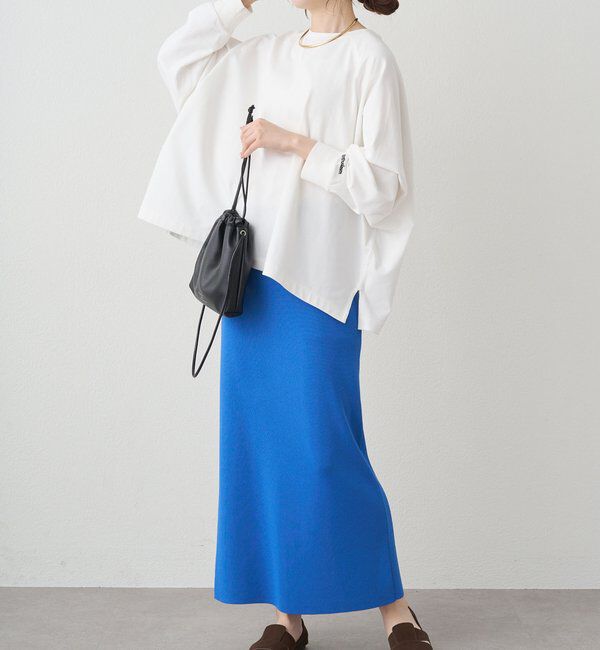  「プレーティング天竺オーバーサイズカットソー」|プルオーバー|