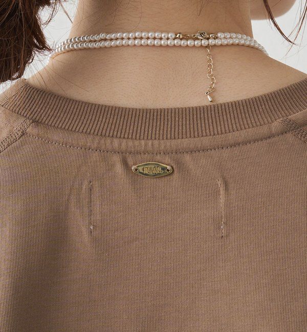  「プレーティング天竺オーバーサイズカットソー」|プルオーバー|