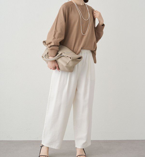  「プレーティング天竺オーバーサイズカットソー」|プルオーバー|