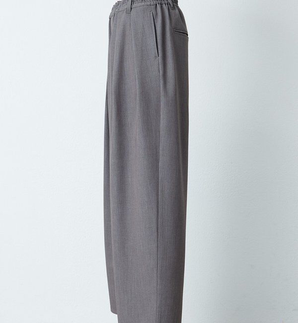  「【リニューアル】ツータックウエストゴムストレッチパンツ」|スラックス|