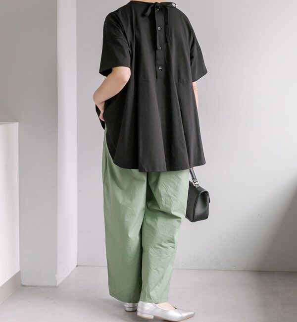  「《リバイバル》【WEB限定/Du noir】バックリボンペプラムTシャツ」|シャツ・ブラウス|