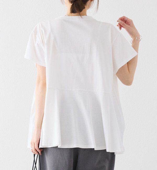  「《リバイバル》【WEB限定/Du noir】フロントプリーツTシャツ」|シャツ・ブラウス|